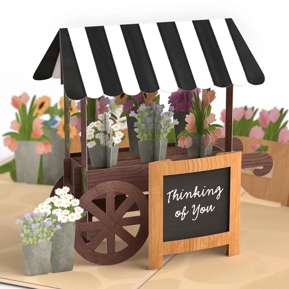 Lovepop Greeting Cards | Just Because | Thinking of You Flower Cart Pop-Up Card