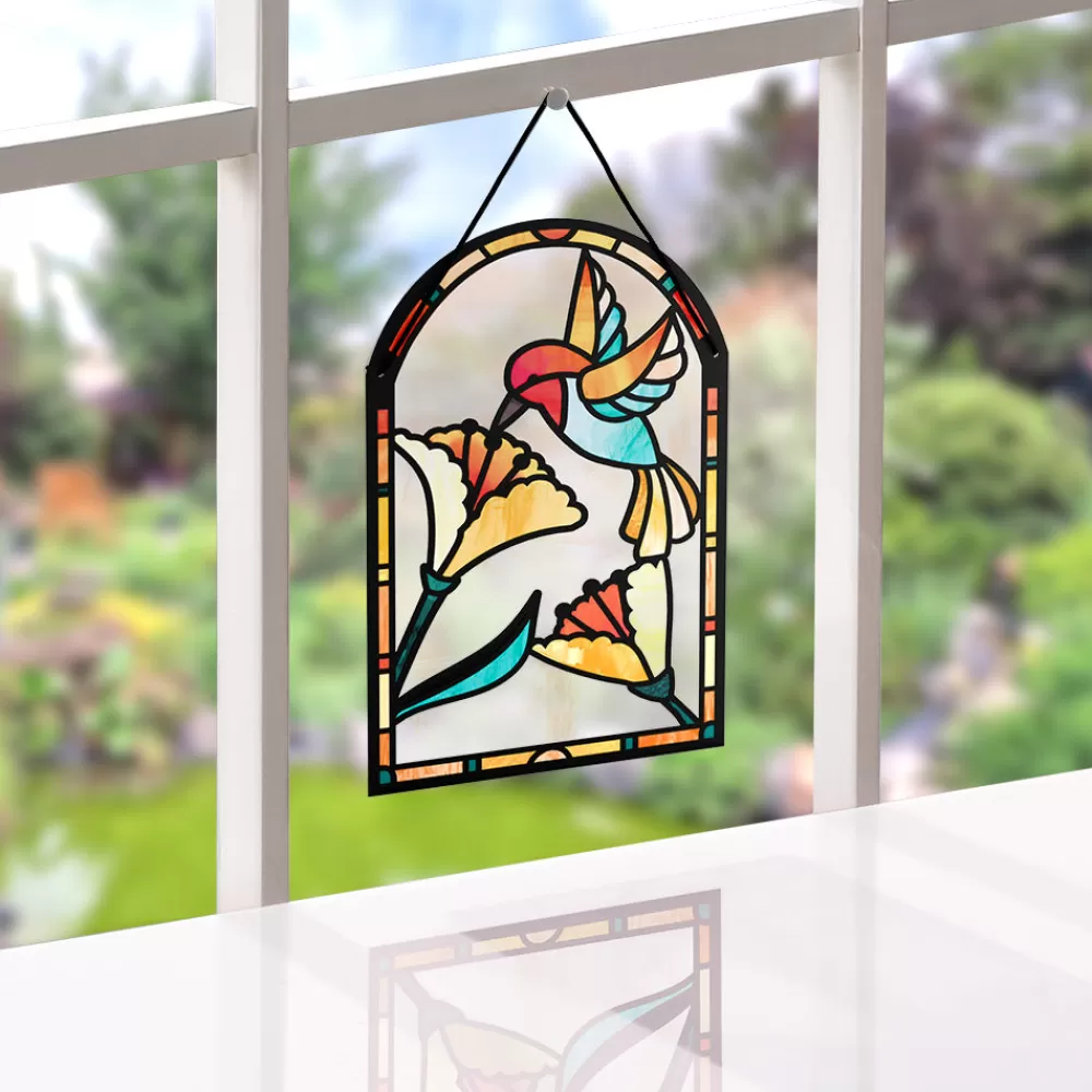 Lovepop Suncatcher Cards | Decor | Thinking of You Hummingbird Suncatcher Card