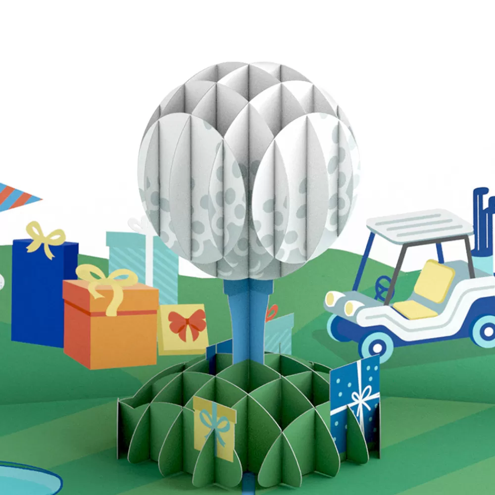Lovepop Birthday | Him | Time to Par-Tee Birthday Golf Pop-Up Card and Sentiment Set