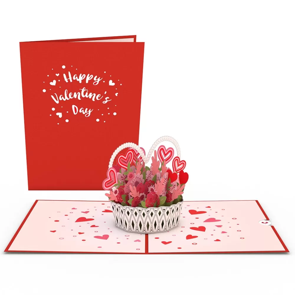 Lovepop Valentine'S Day 2/14 | Her | Valentine's Day Basket Pop-Up Card