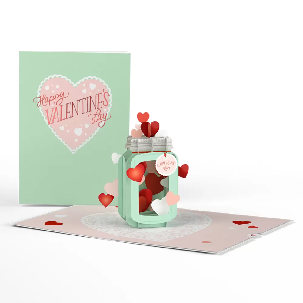 Lovepop Greeting Cards | Valentine'S Day 2/14 | Valentine's Day Love Jar Pop-Up Card