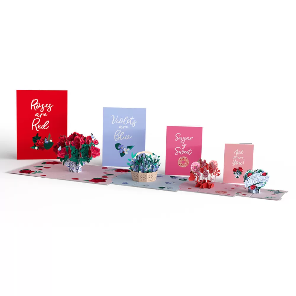 Lovepop Valentine'S Day 2/14 | Her | Valentine's Day Roses 4-in-1 Nesting Card