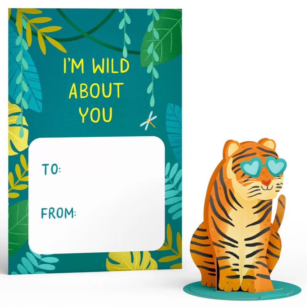 Lovepop Valentine'S Day 2/14 | Kids | Valentine’s Day Safari Assorted Cards Kids Classroom 24-Pack