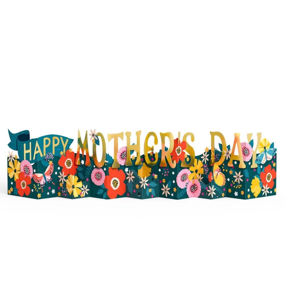 Lovepop Decor | Mother'S Day 5/11 | Vibrant Blooms Mother's Day Loooooong Card™ (Expands to 2 feet)