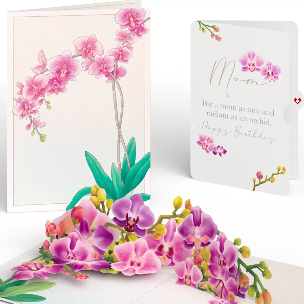 Lovepop Birthday | Mom | Watercolor Orchid Birthday Pop-Up Card and Sentiment Set for Mom