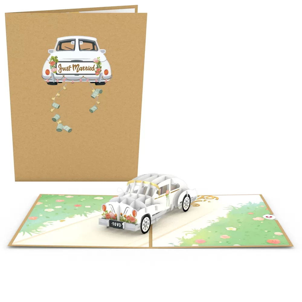 Lovepop Greeting Cards | Congratulations | Wedding Car Pop-Up Card