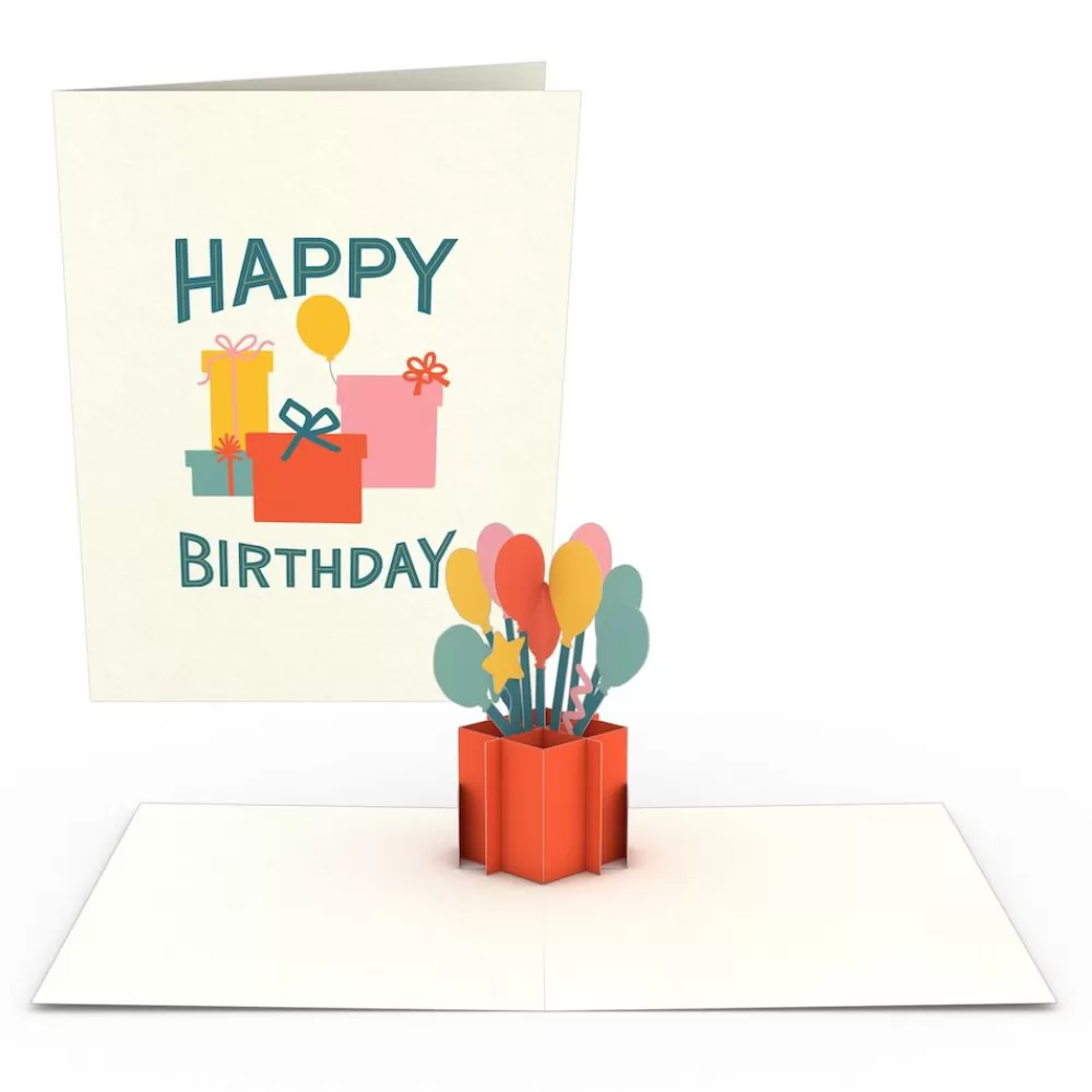 Lovepop Notecards | Birthday | Whimsical Birthday Notecards (Assorted 4-Pack)