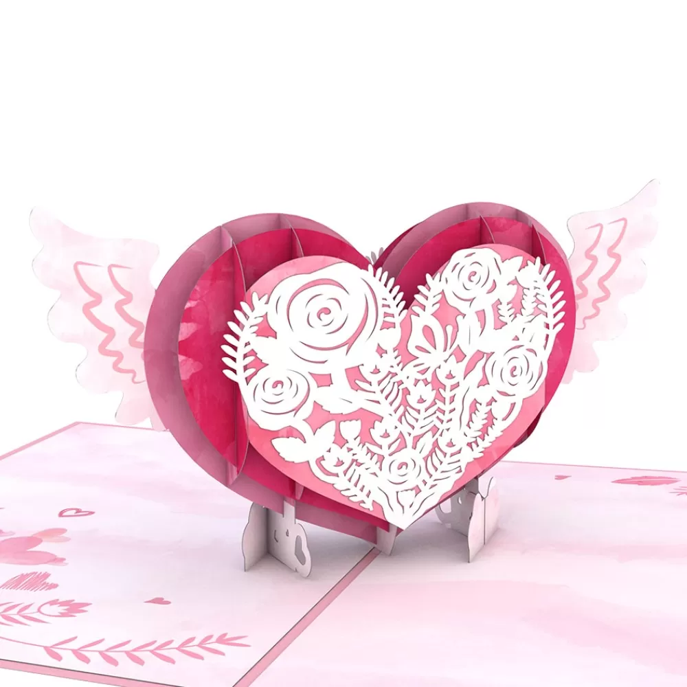 Lovepop Greeting Cards | Anniversary | Winged Heart Pop-Up Card