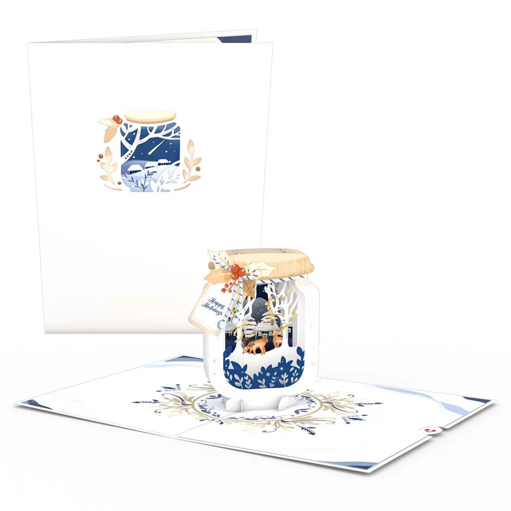 Lovepop Greeting Cards | Christmas 12/25 | Winter Jar Pop-Up Card