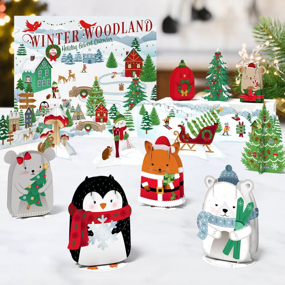 Lovepop Advent Calendars | Christmas 12/25 | Winter Woodland 12 Day Holiday Advent Calendar