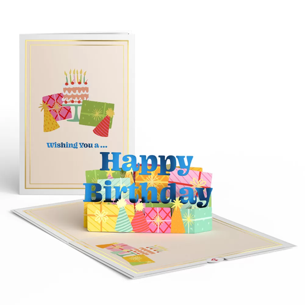 Lovepop Card & Gift Bundles | Decor | Wishing You a Happy Birthday Pop-Up Card & Bouquet Bundle