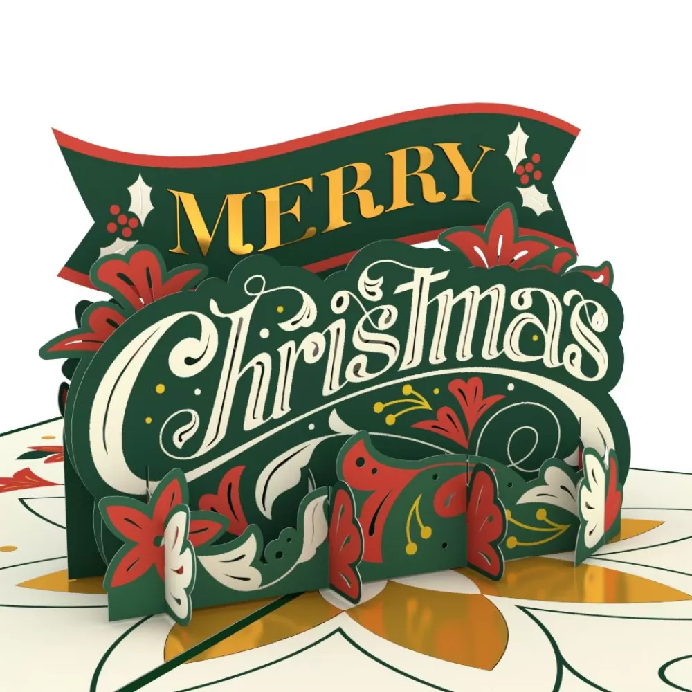 Lovepop Christmas 12/25 | Wishing You a Merry Christmas Pop-Up Card