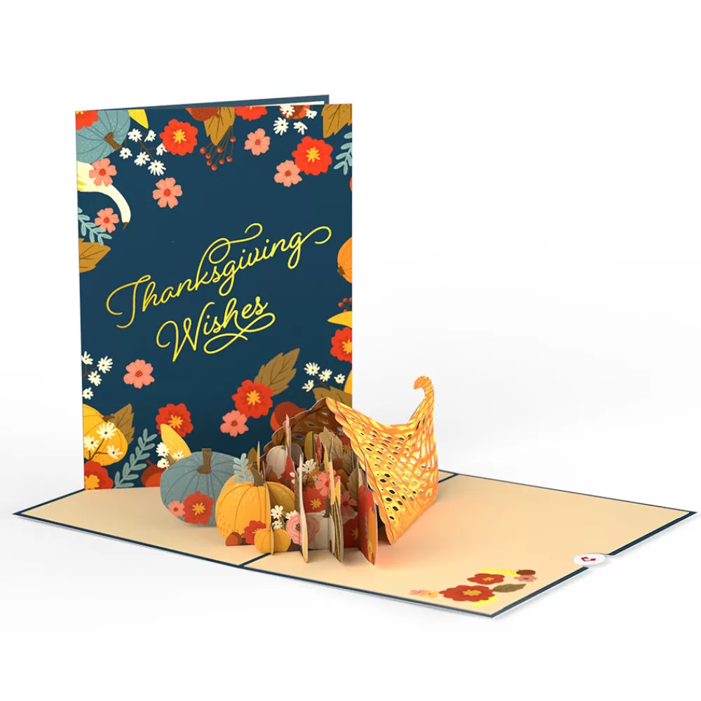 Lovepop Thanksgiving 11/27 | Woodland Harvest Thanksgiving Wishes Pop-Up Card