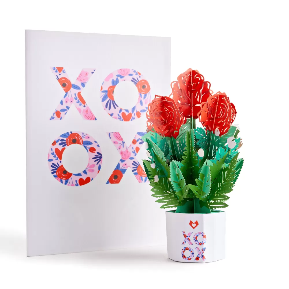 Lovepop Pop-Up Bouquets | Anniversary | XOXO Card with Mini Bouquet