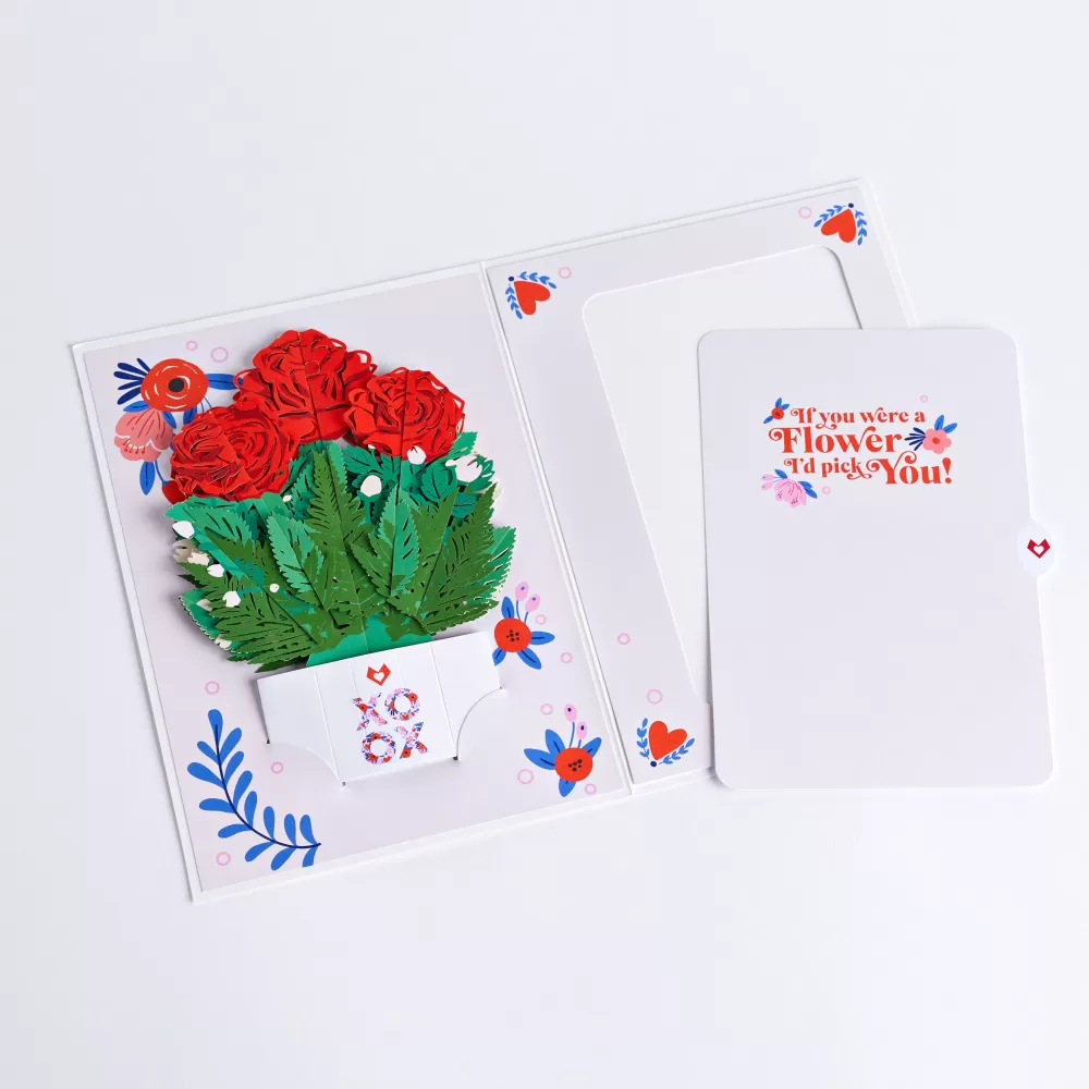 Lovepop Pop-Up Bouquets | Anniversary | XOXO Card with Mini Bouquet