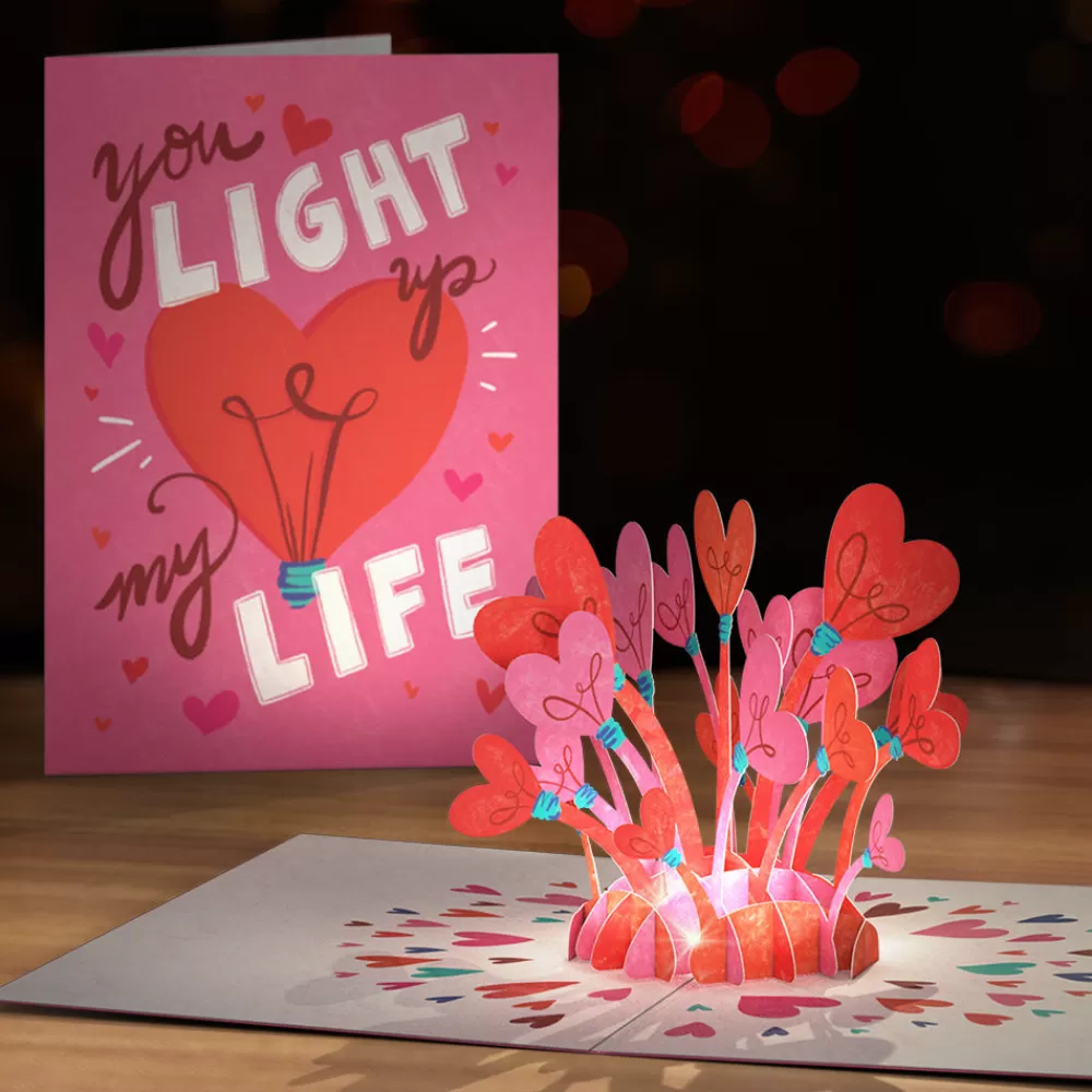 Lovepop Valentine'S Day 2/14 | You Light Up My Life Light-Up Pop-Up Card