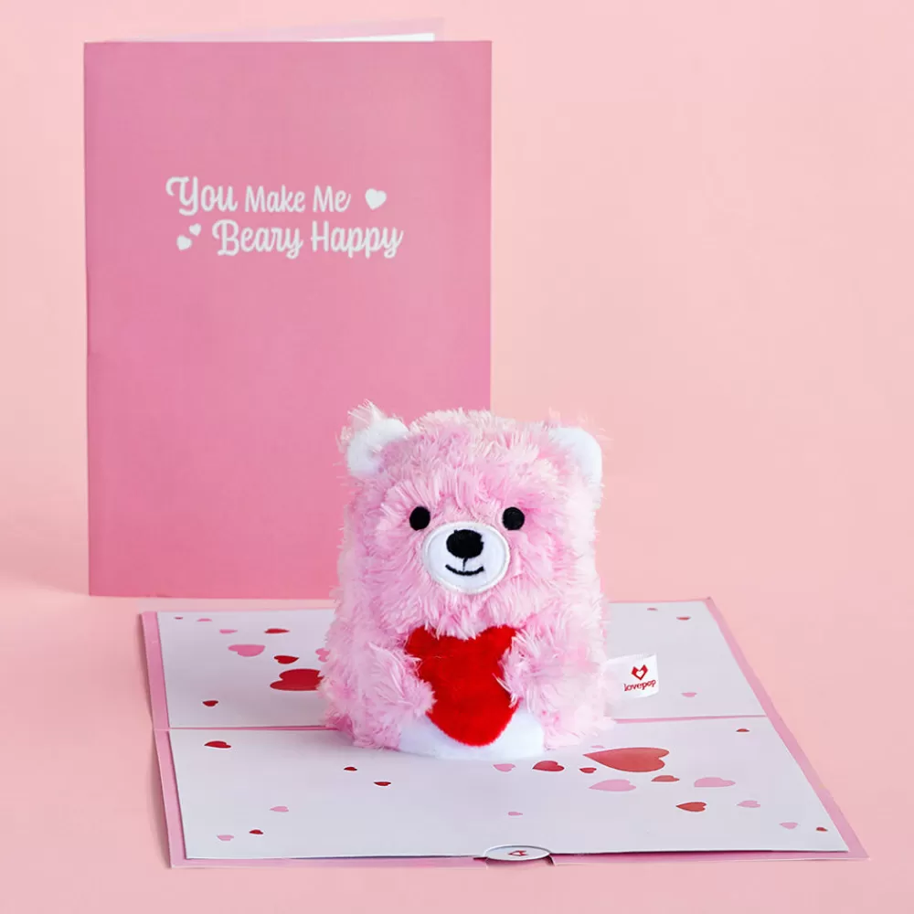 Lovepop Plushpop | Anniversary | You Make Me Beary Happy' Plushpop Card